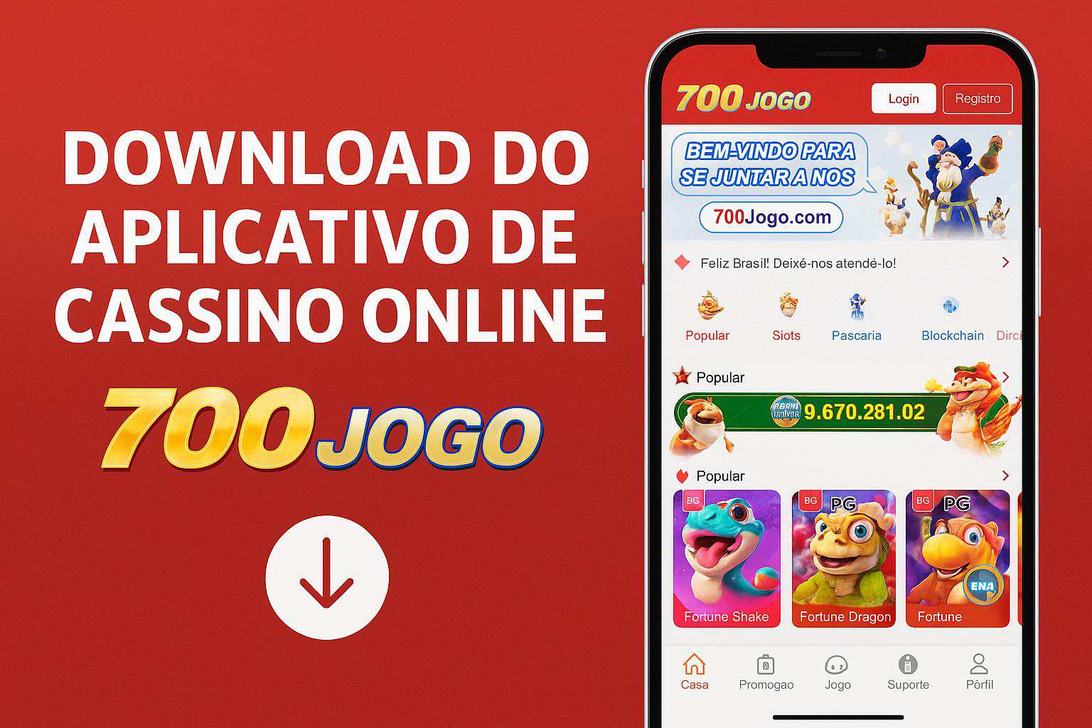 Baixar o 700JOGO Cassino App