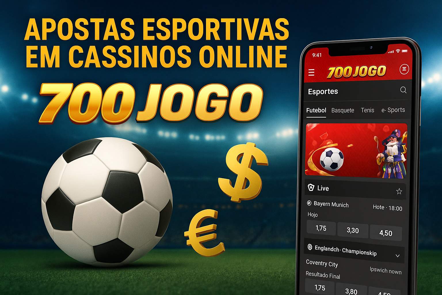 Apostas esportivas no cassino online 700JOGO